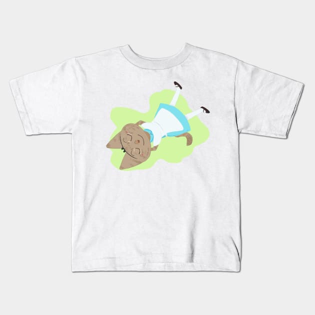 Alice cat Kids T-Shirt by bitingnclawing